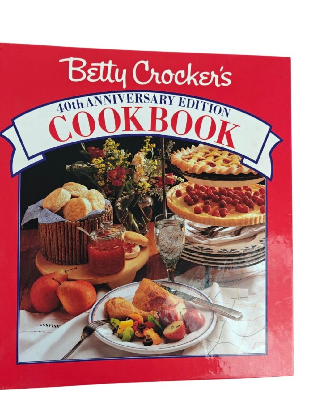 Betty Crocker's 40th Anniversary Cookbook 1991 Seventh Edition Hardcover Binder